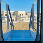 installation passerelle franchissement