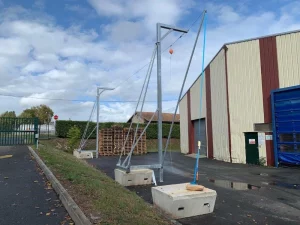 portique autoportant antichute usine
