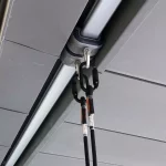 rail anti chute sur charpente metallique