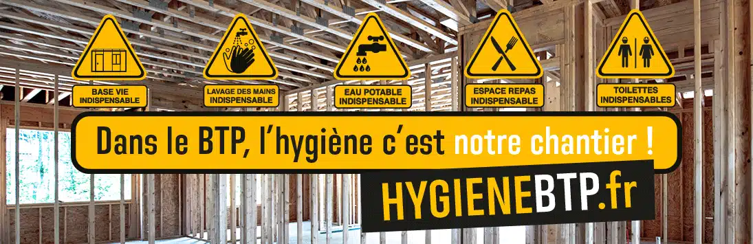 Améliorer l'hygiène sur les chantiers BTP