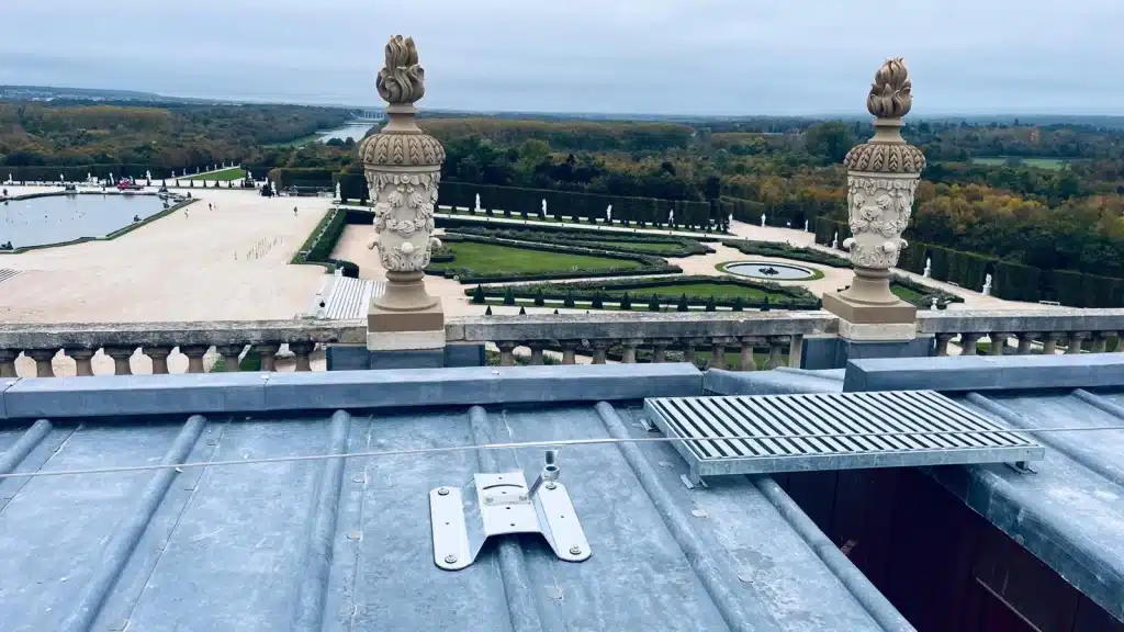 Installation ligne de vie château de Versailles