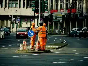 Chantier en zones urbaines