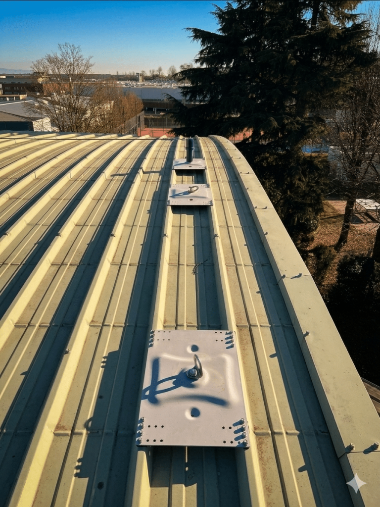 Point d'ancrage ligne de vie