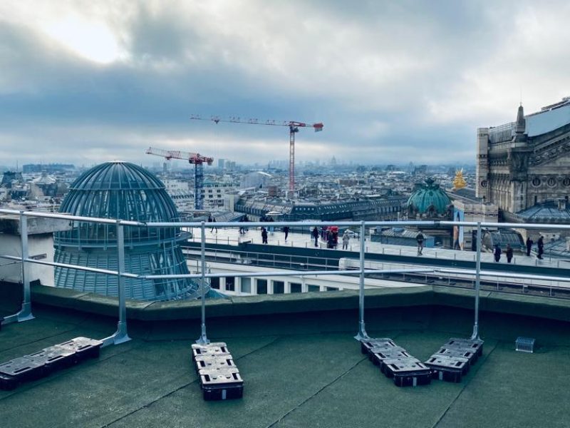 Toiture garde-corps en centre ville