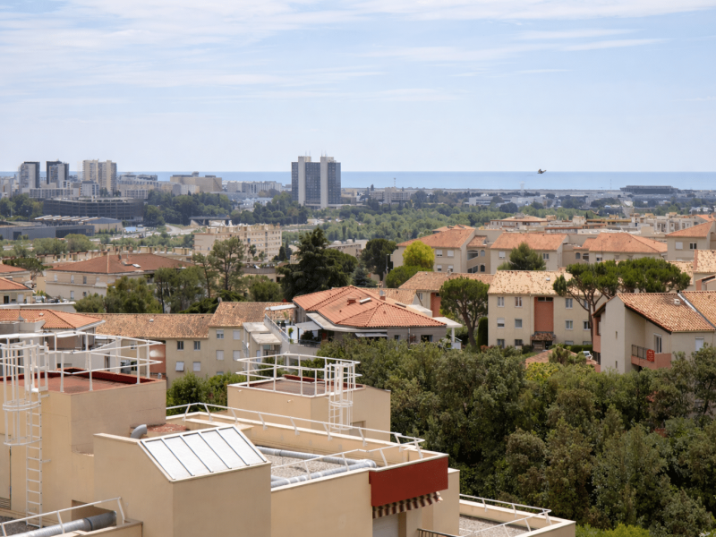 Résidence multi-site garde-corps et échelle à crinoline