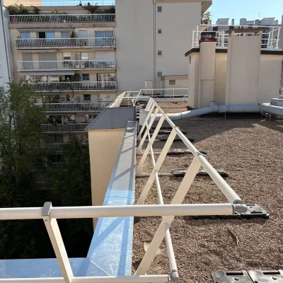 Installation garde-corps syndics chantier ESSET