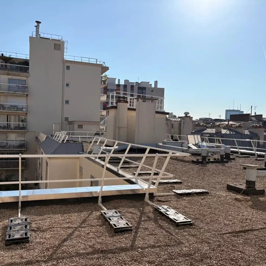 Pose garde-corps syndics chantier ESSET