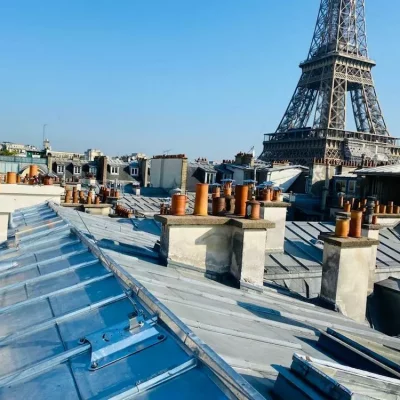 toiture parisienne avec point d ancrage